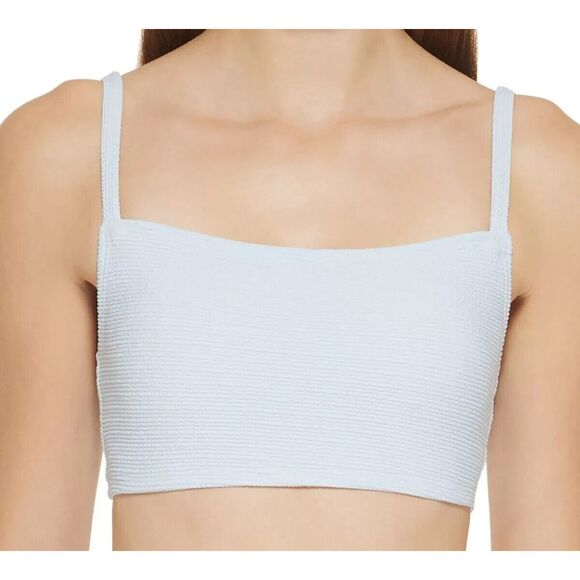 Dkny Other - Dkny Textured Bralette Bikini Top Blue Size Medium NWT